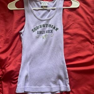 Equestrian tank top- thrifted